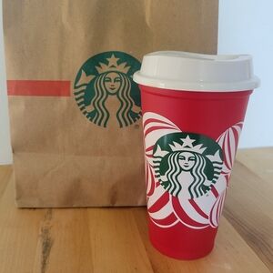 Starbucks Christmas 2024 Red Cup Day 16oz Xmas Holiday Reusable Coffee Cup